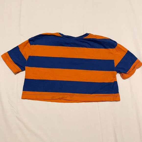 Zara Striped Teddy Bear Print Crop Top Womens Size Medium - Picture 11 of 16